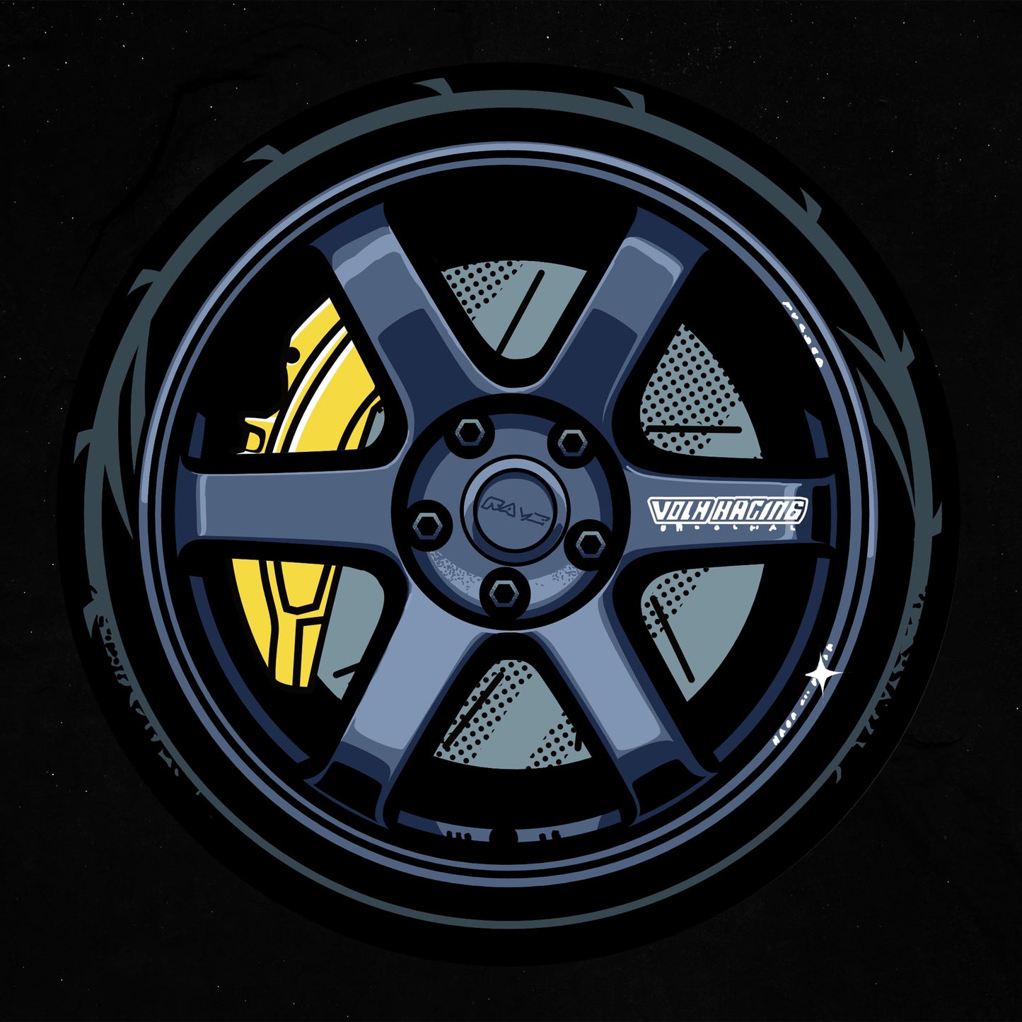 TE37 Rug (Blue)