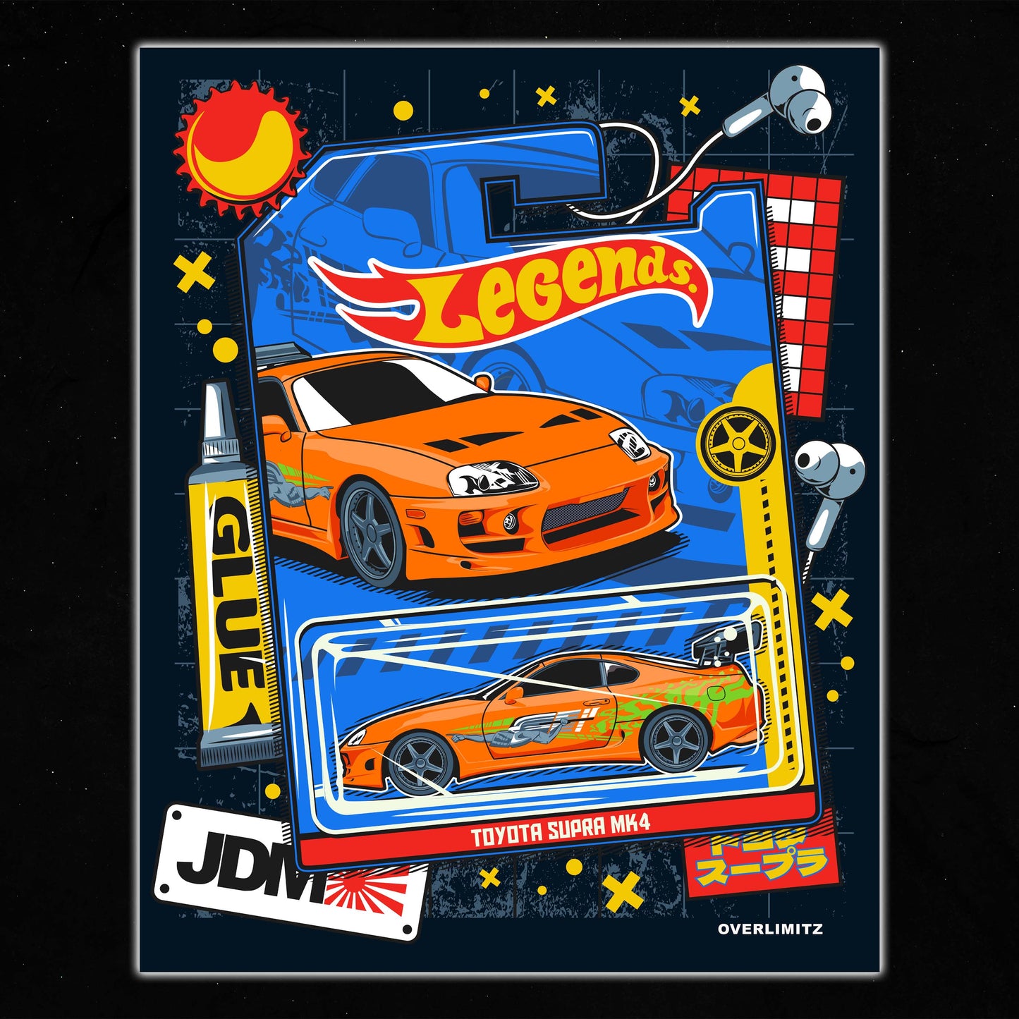 Hot Wheels Legends Supra Rug